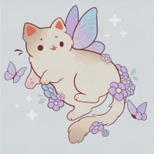 Load image into Gallery viewer, *PREORDER* Gray Fairy Cat By Rihn Lin
