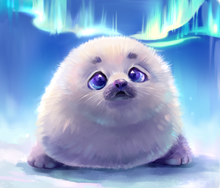 Load image into Gallery viewer, *PREORDER* Arctic Floofball by XiongHea
