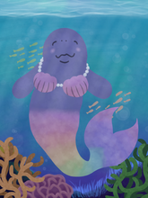 Load image into Gallery viewer, *PREORDER* Mer-Manatee by Richtor&#39;s Rhinestones
