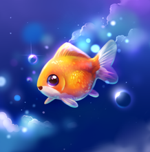 Load image into Gallery viewer, *PREORDER* Starry Goldfish by XiongHea
