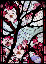 Load image into Gallery viewer, *PREORDER* Cherry Blossoms in Stained Glass by CJ
