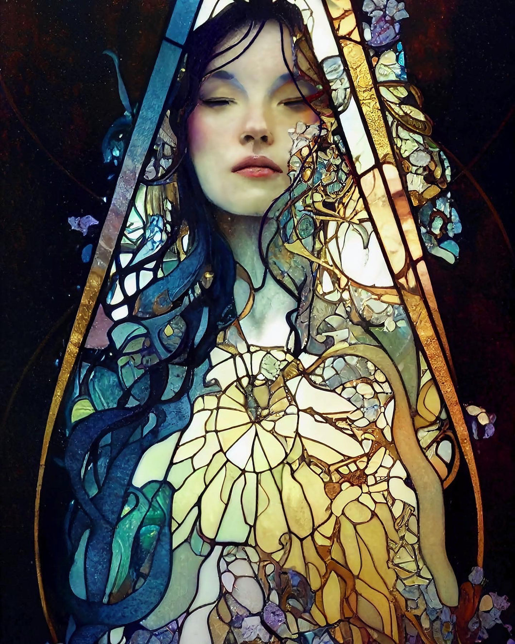 Lady of Stained Glass #2 by CJ